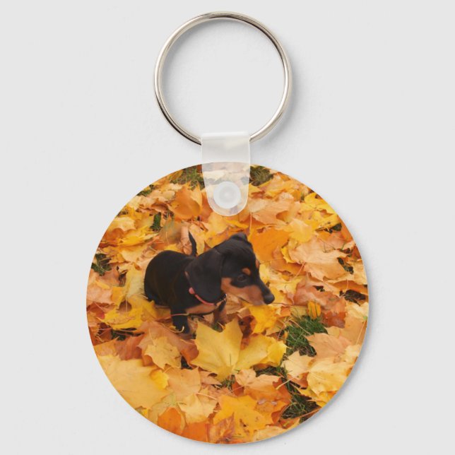 Dachshund puppy key ring (Front)