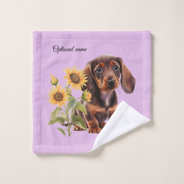 Dachshund Puppy Wash Cloth (Wash Cloth)