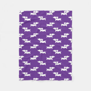 Dachshund Purple Blanket for Doxie Moms Dads