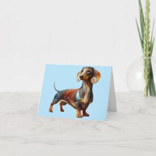 Dachshund Quilling Design Any Occasion Card