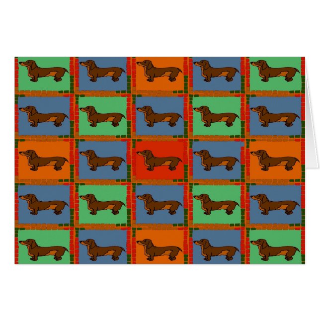 Dachshund Quilt (Front Horizontal)
