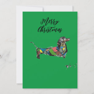 Dachshund R Holiday Card