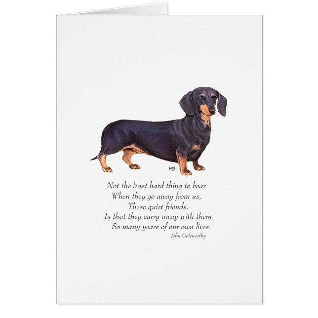 Dachshund Rainbow Bridge (Front)