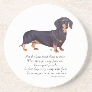 Dachshund Rainbow Bridge Coaster