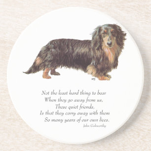 Dachshund Rainbow Bridge Coaster