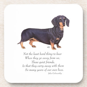 Dachshund Rainbow Bridge Coaster