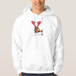 Dachshund Reindeer Hoodie