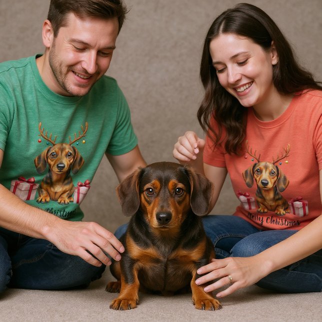 Dachshund Reindeer T-Shirt (Creator Uploaded)