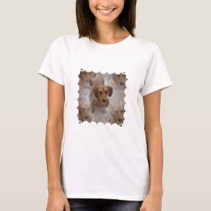 Dachshund Rescue Ladies Fitted T-Shirt
