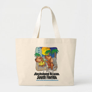 Dachshund Rescue South Florida Large Tote Bag