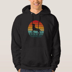 Dachshund Retro Vintage Dog Men Hoodie