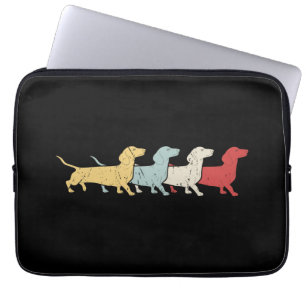 Dachshund Retro Vintage Laptop Sleeve
