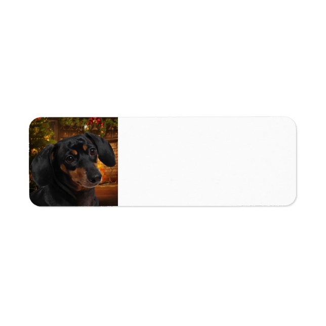Dachshund Return Address Label (Front)