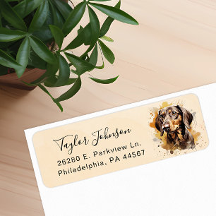 Dachshund Return Address Label