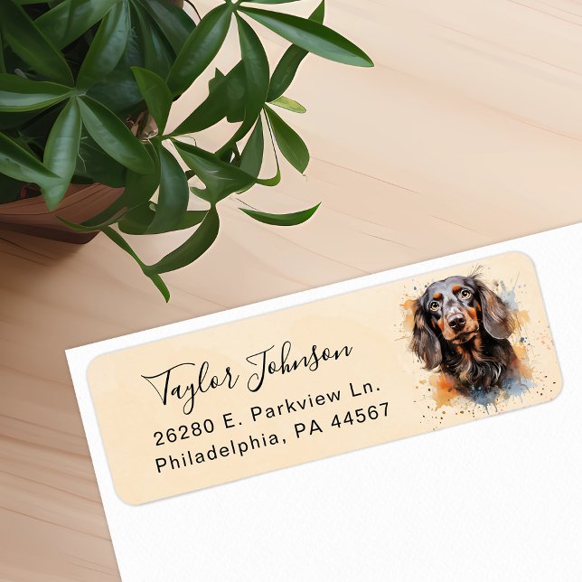 Dachshund Return Address Label (Creator Uploaded)