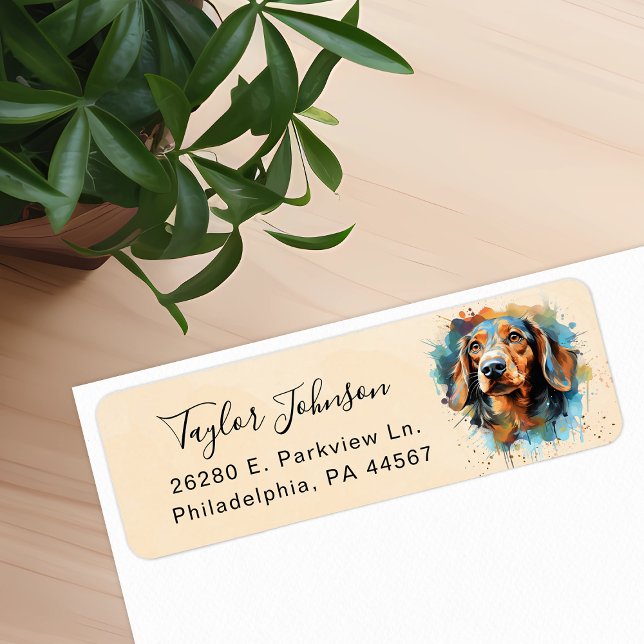 Dachshund Return Address Label (Creator Uploaded)