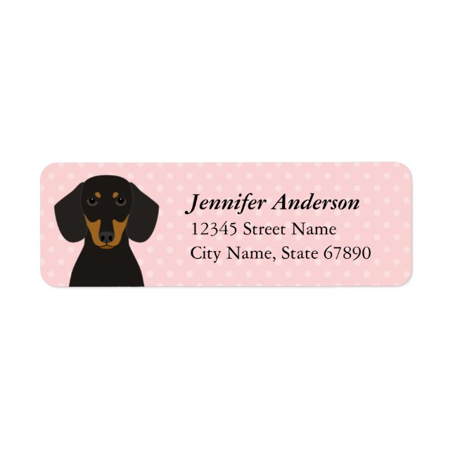 Dachshund Return Address Labels (Front)
