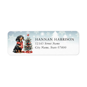 Dachshund Return Address Labels