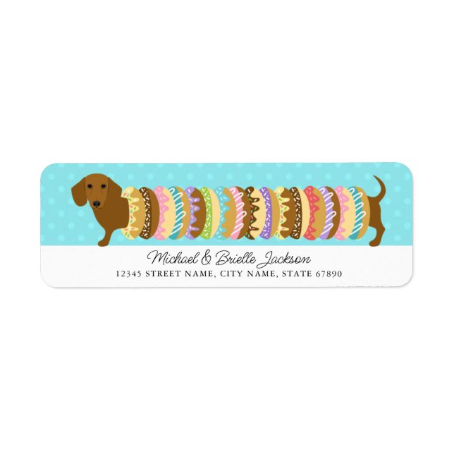 Dachshund Return Address Labels (Front)