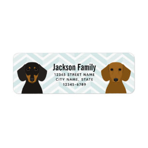 Dachshund Return Address Labels