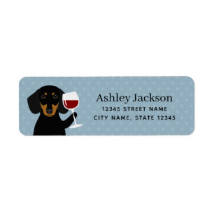 Dachshund Return Address Labels