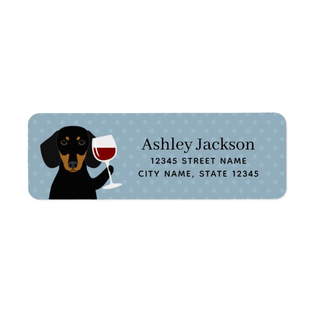Dachshund Return Address Labels (Front)