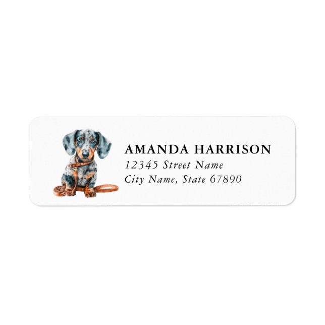 Dachshund Return Address Labels (Front)