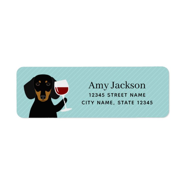 Dachshund Return Address Labels (Front)