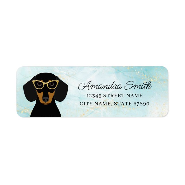 Dachshund Return Address Labels (Front)