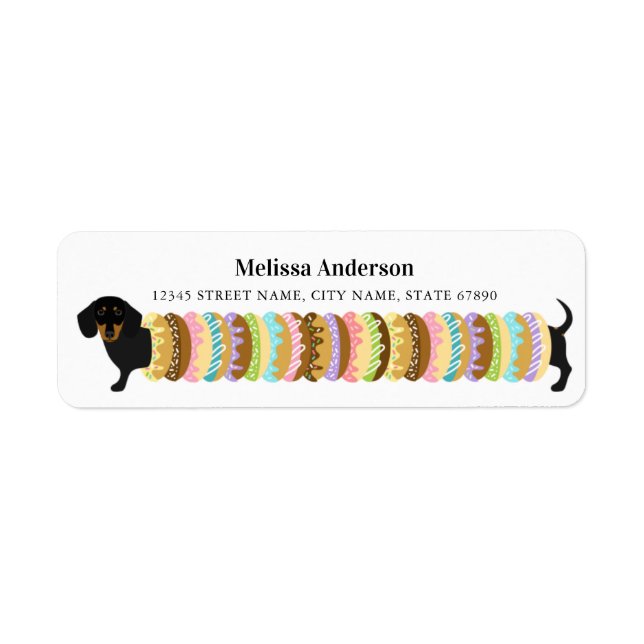 Dachshund Return Address Labels (Front)