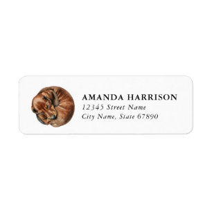 Dachshund Return Address Labels