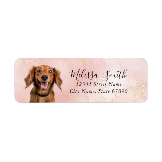Dachshund Return Address Labels (Front)