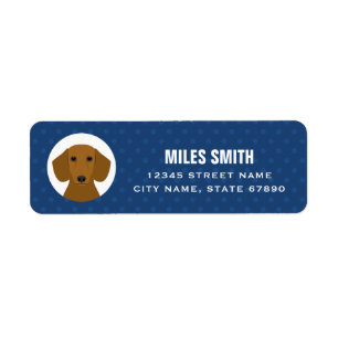 Dachshund Return Address Labels