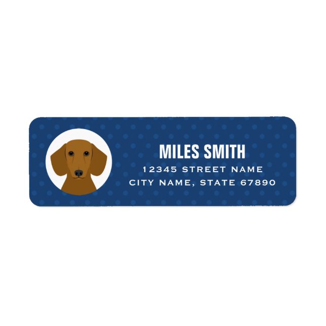 Dachshund Return Address Labels (Front)