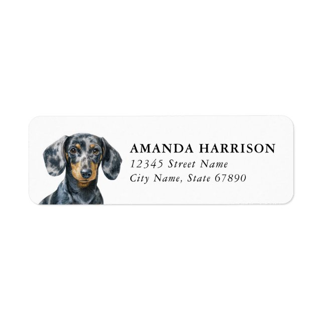 Dachshund Return Address Labels (Front)