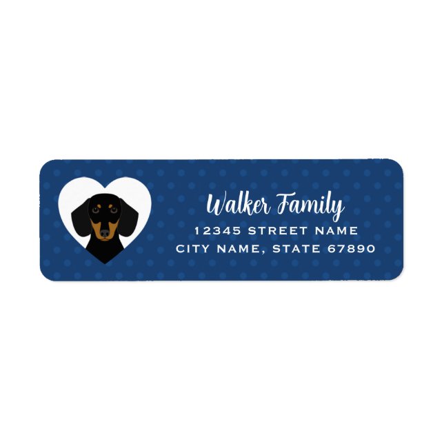 Dachshund Return Address Labels (Front)