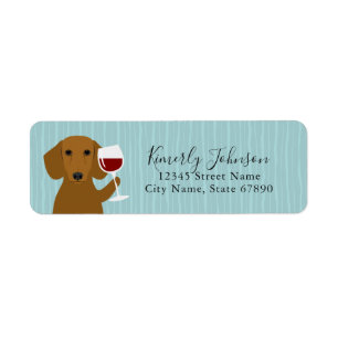 Dachshund Return Address Labels