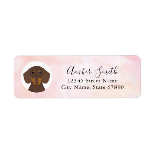 Dachshund Return Address Labels