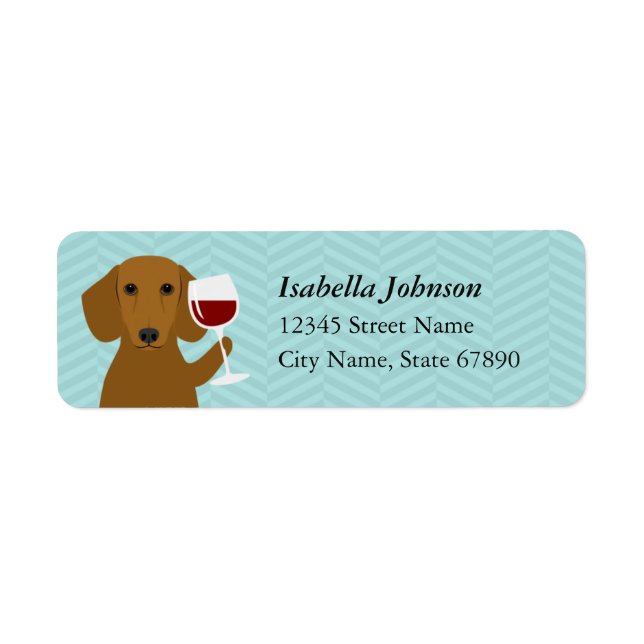 Dachshund Return Address Labels (Front)