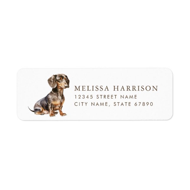Dachshund Return Address Labels (Front)