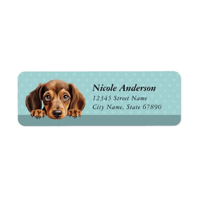 Dachshund Return Address Labels (Front)