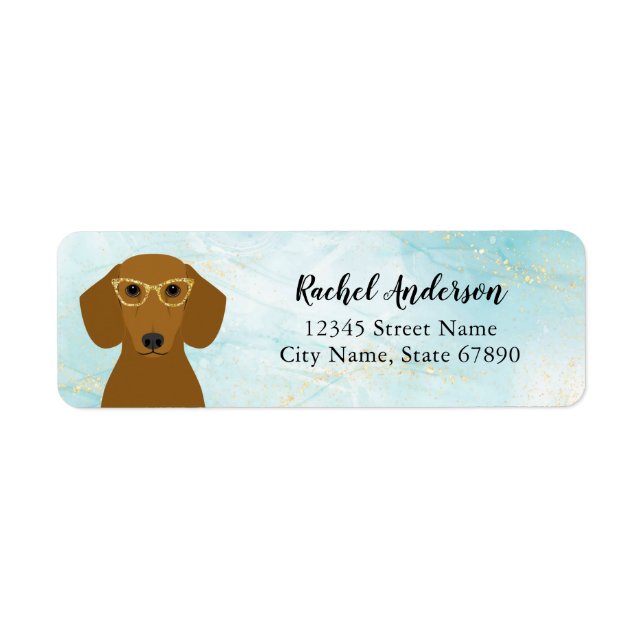 Dachshund Return Address Labels (Front)