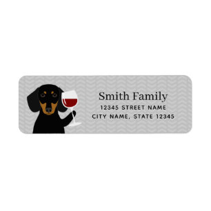 Dachshund Return Address Labels