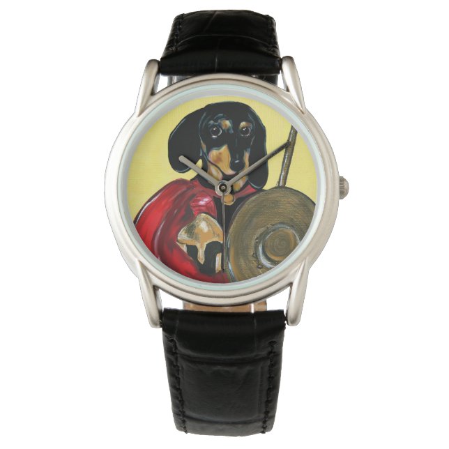 DACHSHUND ROMAN SOLDIER WATCH (Front)