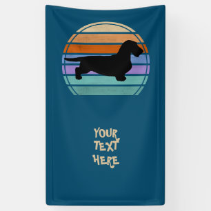 Dachshund Rough Hair - Silhouette 1 Banner