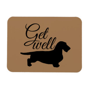 Dachshund Rough Hair - Silhouette 1 Magnet