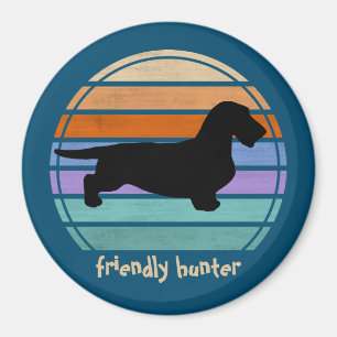Dachshund Rough Hair - Silhouette 1 Magnet