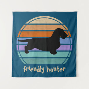 Dachshund Rough Hair - Silhouette 1 Tapestry