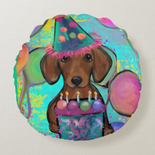 Dachshund  round cushion