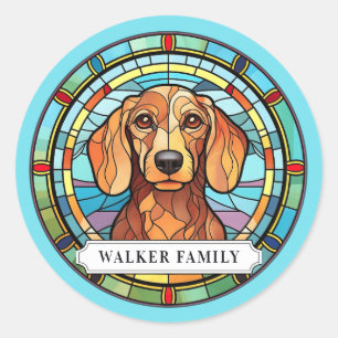 Dachshund Round Stickers